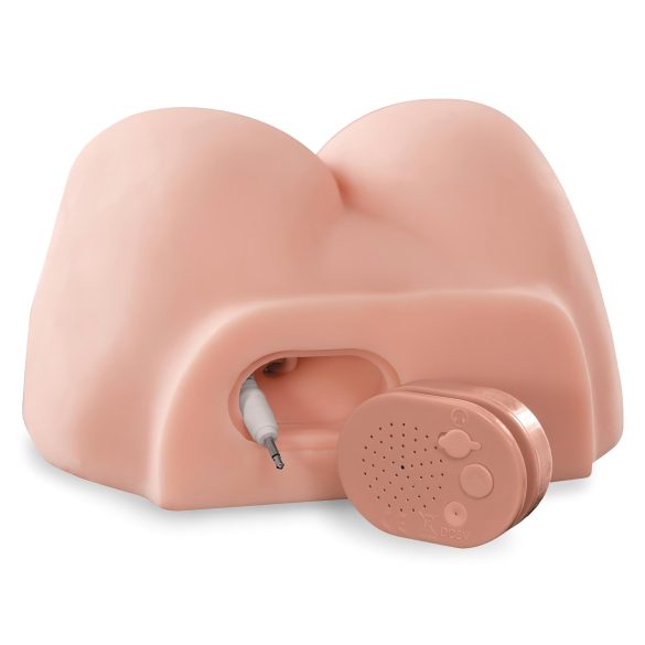 PDX Dirty Talk - realistisk rumpa torso med dildo - natur