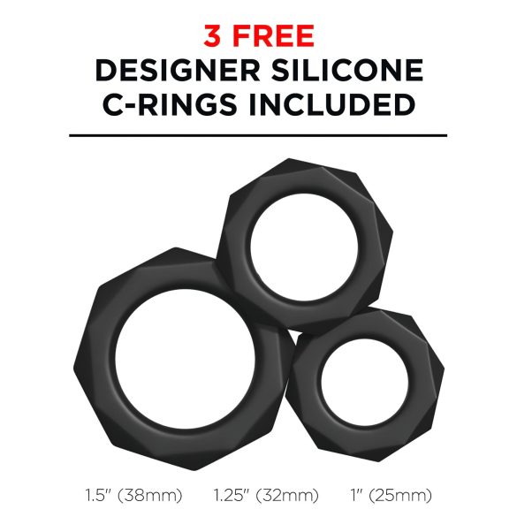 PDX Moto Blower - Sugande, vibrerande masturbator (svart)