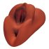 PDX Double Stroker - 2-i-1 realistisk masturbator (brun)