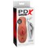 PDX Dubbel Stroker - 2-i-1 realistisk masturbator (mörk natur)