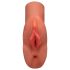 PDX Dubbel Stroker - 2-i-1 realistisk masturbator (mörk natur)