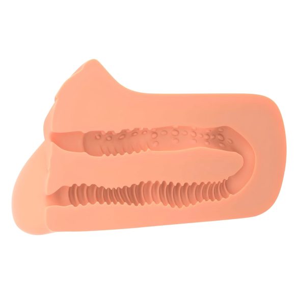 PDX - masturbator 2-i-1 - realistisk känsla - naturfärg