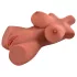 PDX Plus Perfect 10 - torso masturbator - mörk hudfärg