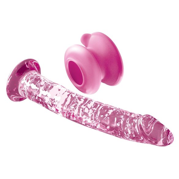 Icicles No. 86 - dildo med penisform - glas - rosa