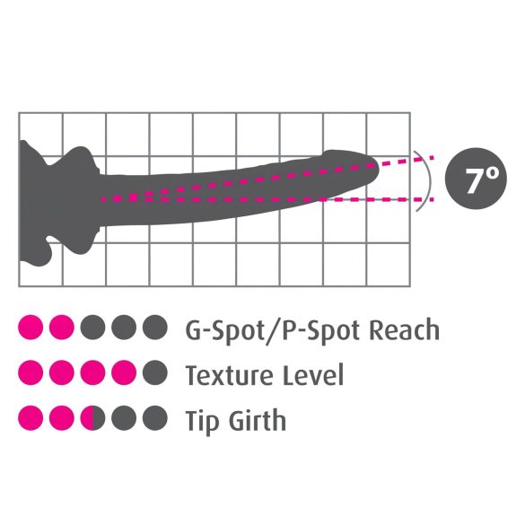 Icicles No. 86 - dildo med penisform - glas - rosa