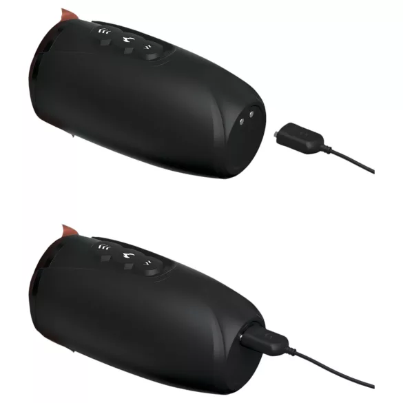 King Cock Plus 7,5 - vibrator med pung - brunt sexleksak