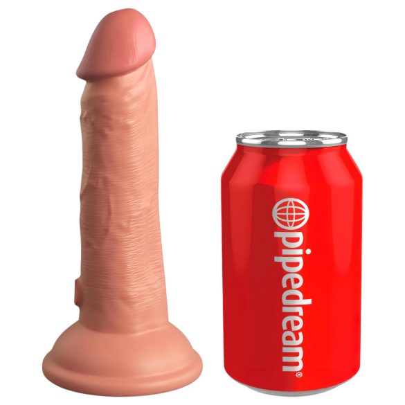 King Cock Elite 6 - realistisk dildo med sugkopp 15 cm - naturfärg