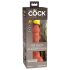King Cock Elite 6 - realistisk dildo med sugkopp - 15 cm - mörk