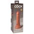 King Cock Elite 6 - realistisk dildo med sugkopp - 15 cm - mörk