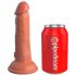 King Cock Elite 6 - realistisk dildo med sugkopp (15 cm) - mörk