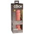 King Cock Elite 8 - realistiskt dildo med sugkopp (20 cm) - naturfärg