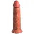 King Cock Elite 8 - dildo med sugkopp - mörk hudfärg - 20 cm