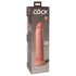King Cock Elite 9 - Självhäftande, naturtrogen dildo (23 cm) - Naturlig