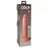 King Cock Elite 9 - realistisk dildo med sugpropp - 23 cm - natur
