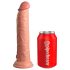 King Cock Elite 9 - Självhäftande, naturtrogen dildo (23 cm) - Naturlig