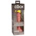 King Cock Elite 6 - sugkopp-vibrator (15 cm) - naturlig