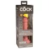 King Cock Elite 6 - vibrator med sugkopp (15 cm) - naturfärg