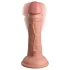 King Cock Elite 6 - vibrator med sugkopp (15 cm) - naturfärg