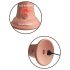 King Cock Elite 6 - sugkopp-vibrator (15 cm) - naturlig