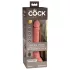 King Cock Elite 7 - dildo med sugkopp och fjärrkontroll 18 cm - natur