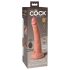 King Cock Elite 7 - sugkoppsradio vibrator 18 cm - naturfärg