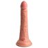King Cock Elite 7 - sugkoppsradio vibrator 18 cm - naturfärg