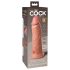 King Cock Elite 8 - Sugproppsvibrator (20 cm) - naturfärg