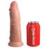 King Cock Elite 8 - Sugproppsvibrator (20 cm) - naturfärg