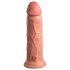 King Cock Elite 8 - Sugproppsvibrator (20 cm) - naturfärg