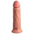 King Cock Elite 8 - dildo med sugkopp och vibrator - 20 cm - natur