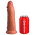 King Cock Elite 8 - Naturtrogen Dildo 20 cm (mörk naturlig)