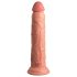 King Cock Elite 9 - Sugkopp-vibrator 23 cm - hudfärgad