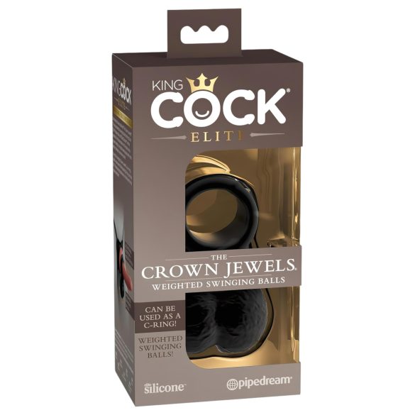 King Cock Elite Crown Jewels - Tillbehör för dildos (svart)