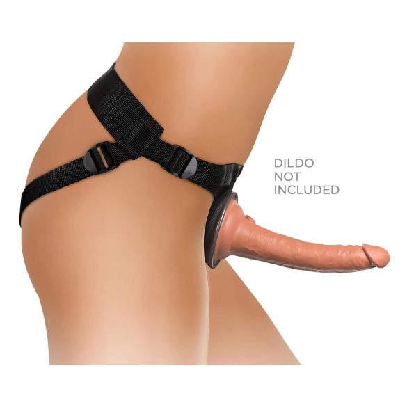 King Cock Elite - strap-on trosor - bekväm design - brun