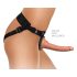 King Cock Elite Bekväm Body Dock - bärbar strap-on (brun)