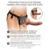 King Cock Elite Bekväm Body Dock - bärbar strap-on (brun)