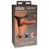 King Cock Elite Comfy - Bekväm strap-on med sele (mörk hudton)