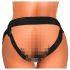 King Cock Elite Comfy - Bekväm strap-on med sele (mörk hudton)