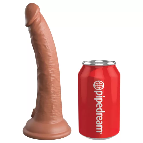 King Cock Elite Comfy - strap-on dildo med sele - mörk hudfärg