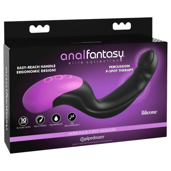 Anal Fantasy - prostatavibrator - pulserande - svart