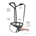 Body Dock - Svart strap-on med axelremar