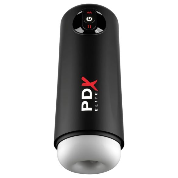 PDX Elite Moto Milker - kraftfull vibrerande masturbator (svart)
