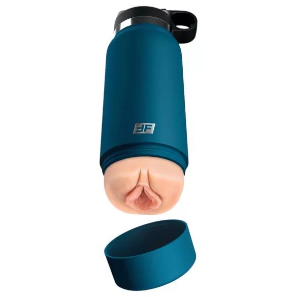PDX - Fuck Flask Private Pleaser - konstgjord vagina i flaska (blå-naturlig)
