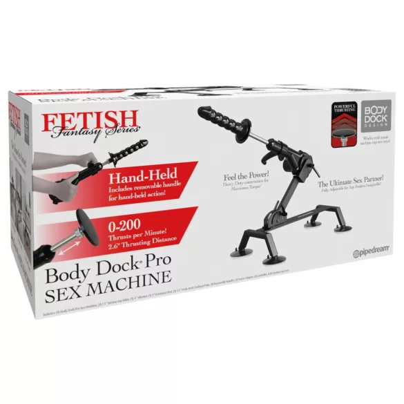 Fetish Body Dock Pro - sexmaskin - svart