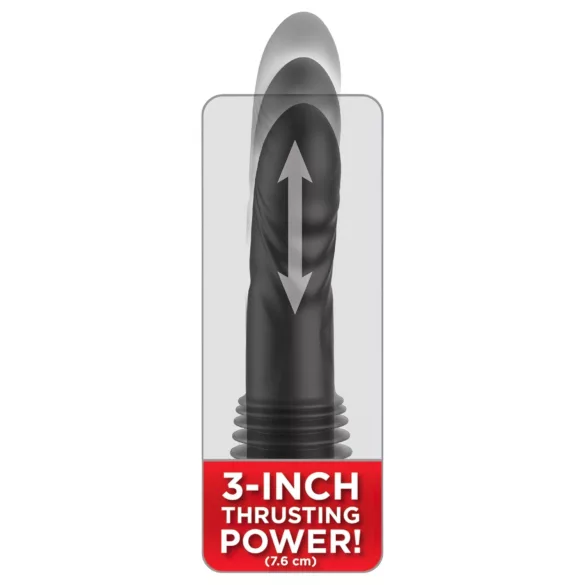Fetish - stötande vibrator (svart)