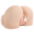PDX Elite - sugande, vibrerande 2-i-1 masturbator (naturlig)