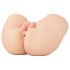 PDX Elite - vibrerande 2-i-1 mastubator (naturell)
