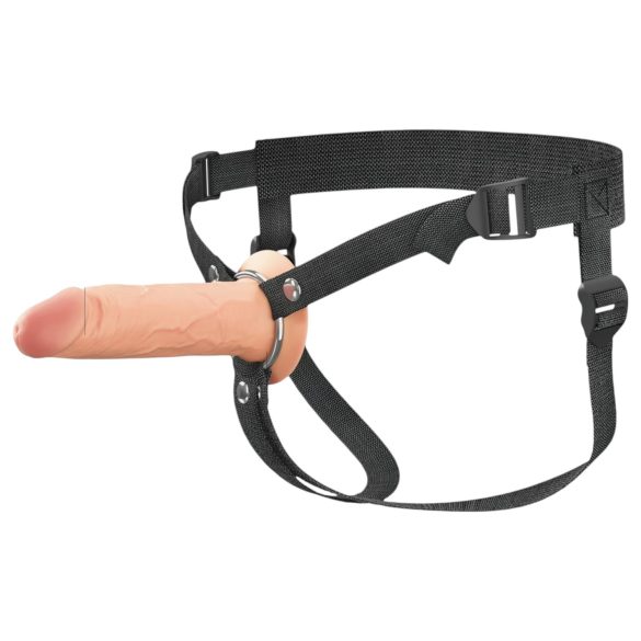 X-TENSION Elite - ihålig strap-on dildo - naturfärg