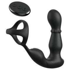   Pipedream Anal Fantasy Ass-Gasm - roterande analvibrator med peniring (svart)