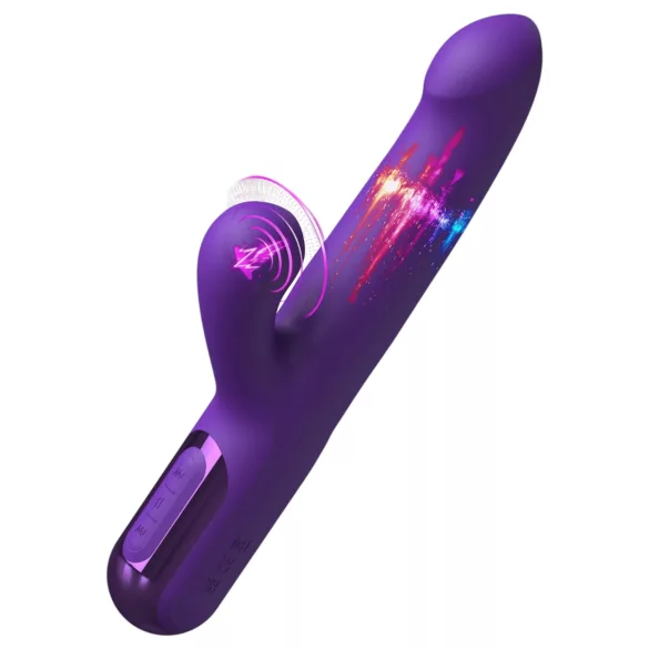 Fantasy For Her - 2‑i‑1 stötande vibrator och klitorisstimulator (lila)